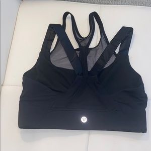 Lululemon mesh high neck zipper bra